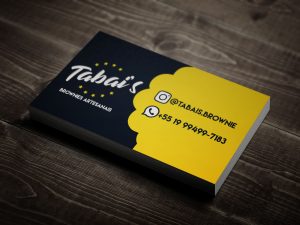 cartão de visita para doceria